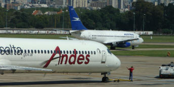 MD88 de Andes y B737 de Aerol?neas/Austral