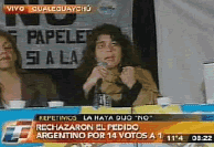 Romina en TN - Uruguay 14 - Argentina 1